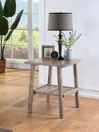 Sonoma end table will add warmth to any décor. Boraam Sonoma End Table Barnwood Wire Brush Walmart Com Walmart Com