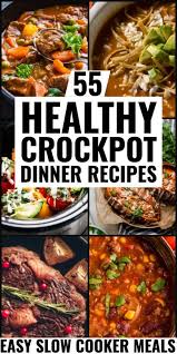 Chop up hearty vegetables that you like and toss those in (frozen is ok). Healthy Crockpot Recipes Slow Cooker Healthy Dinner Recipes