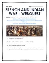The french and indian wars were a series of conflicts that occurred in north america between 1688 and 1763, some of which indirectly were related to the european dynastic wars. French And Indian War Worksheets Teaching Resources Tpt