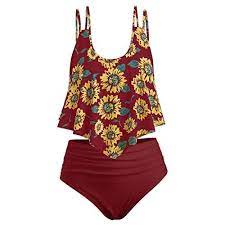 Xuejin Swimsuit For Women High Waisted Swimsuits Tummy Control Two Piece Tank Best Women S Swimsuits High Waisted Swimsuit Tummy Control Swimsuits High Waisted