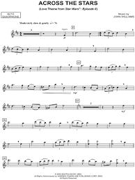 Quick guide on how to read the letter notes. Across The Stars Alto Saxophone From Star Wars Episode Ii Attack Of The Clones Sheet Music Alto Saxophone Solo In B Minor Download Print Sku Mn0103453
