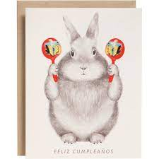 We began selling through the ginko gallery and art store in downtown oberlin. Bunny With Maracas Birthday Card Paper Source