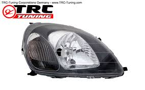 Toyota yaris headlight bulb replacement. Trc Tuning Corporations Germany E K Toyota Lexus Mazda Tesla Tuning Developments Trc Performance Clear Headlight Conversion Lamp Black Right Toyota Yaris P1 Before Minor Change