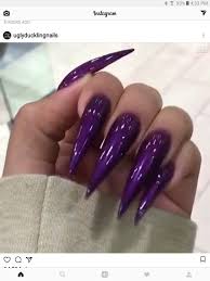 Purple and white butterfly pattern. Www Puddycatshoes Com Stiletto Nails Designs Queen Nails Purple Stiletto Nails
