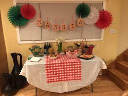 Prepare an italian themed dinner party with friends at home. Italian Themed 50th Birthday Party Italian Themed Parties Italian Themed Birthday Party Italian Theme Birthday Party