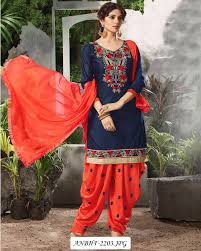 Black And Orange Dress Pakistani Work Designer Pure Cotton Patiyala Suit Suit Color Red Yellow Orange Black Kameez Fabric Pure Cotton Bot Cotton Suits Womens Dress Suits Fashion