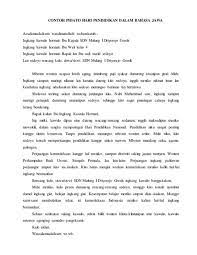 Pada kesempatan kali ini saya akan mengajak sahabat belajar tentang pidato bahasa jawa tentang. Contoh Teks Pidato Bahasa Jawa Singkat Tentang Pendidikan