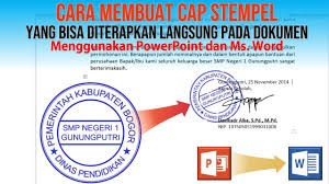 Penghapusan rt dan/atau rw dilakukan dengan meniadakan rt dan/atau rw yang sudah ada karena perubahan peruntukan tanah/lahan dan tidak terpenuhinya syarat sebagaimana dimaksud dalam pasal 5. Cara Membuat Cap Stempel Dengan Powerpoint Youtube