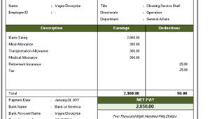 A payslip excel template is a brief piece of paper which outlines details about amount paid for a particular time period. 6 Payment Voucher Templates Word Excel Formats Sample Templates