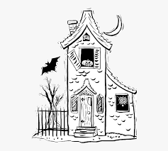 Check spelling or type a new query. Spooky House Halloween Coloring Page Haunted House Sketch Easy Hd Png Download Transparent Png Image Pngitem