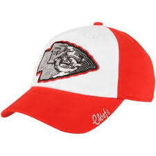 47 Brand Kansas City Chiefs Ladies Sparkle Slouch Adjustable Hat White Red Kansas City Chiefs Apparel Kansas City Chiefs 47 Brand