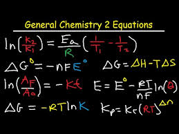 General Chemistry Formula Sheet And List Of Equations Part 2 Mcat Dat Pcat