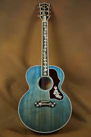 gibson master museum sj 200 ren ferguson custom trans blue acoustic guitar j 200 ebay vintage guitars acoustic blue acoustic guitar custom acoustic guitars