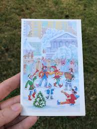 Vintage Christmas Post Card Happy New Year Russian Christmas Etsy Etsy Christmas Christmas Postcard Rustic Christmas Gifts