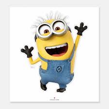 Despicable Me Minion Tom Excited Sticker Zazzle Com Minions Wallpaper Minions Minion Painting