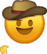 Emoji Hat Sticker Emoji Hat Cowboy Discover Share Gifs