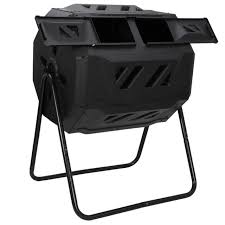 Composter reviews | best yimby tumbler composter vs soil saver compost bin. Chambers Composting Tumbler 43 Gallon Dual Outdoor Gardening Large Compost Bin For Sale Online Ebay