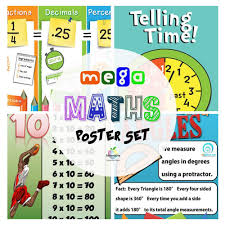 60 Essential Math Posters For Elementary Primary Classrooms 23 Vital Concepts Math Poster Math Classroom Posters