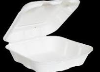Reliance™ 8.5 Bagasse Clamshell Containers