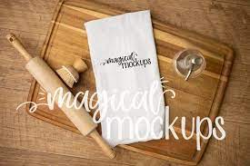 Download Free Kitchen Towel Mockup Fall Farmhouse Flour Sack Towel Psd Free Psd Mockups Free Psd Mockups Templates Free Packaging Mockup Mockup Free Psd