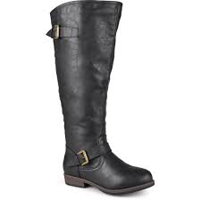 Brinley Co Womens Extra Wide Calf Knee High Studded Riding Boots Walmart Com