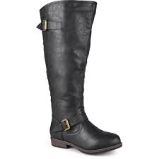 brinley co womens extra wide calf knee high studded riding boots walmart com