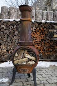 We needed a wood box, so my husband used two leftover cabinet doors to make us one. Vintage Old Wood Burning Stove With Logs Inside Ready For Worming Stock Photo Picture And Royalty Free Image Image 95538028