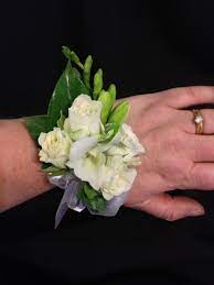 Wrist Corsage Roses And Freesias Bride Bouquets White Calla Lily Flowers Cala Lily Bouquet