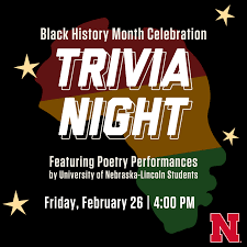From tricky riddles to u.s. Black History Month Celebration Trivia Night Feb 26 Announce University Of Nebraska Lincoln