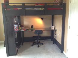 She asked to move to my oldest sons room and she specifically asked for a loft bed with a desk underneath. A S Full Size Loft Bed Ana White