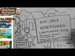 Gambar poster menanam pohon, poster menanam pohon, contoh poster menanam pohon, menggambar menanam pohon, cara. Menggambar Poster Tema Kebersihan Lingkungan Mulyadi Art Class Youtube