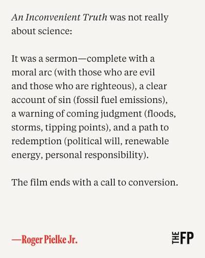 Twenty years ago, former vice president Al Gore's documentary 'An  Inconvenient Truth' reshaped public debate on climate change. It also  helped blur the line between scientific inquiry and activism, Roger Pielke  Jr.