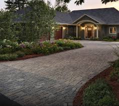 I will often cut in a band at the top and bottom of the drive to match the new side bands. Driveway Pavers Best Paving Stones Patterns Designs For Driveways