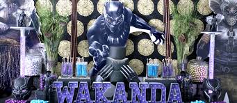 #soireeeventdesign #blackpanther #marvelblackpanther #marvel #blackpanthermovie. Black Panther Party Fun365