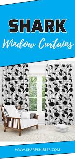 Forever Jaws Window Curtain Window Curtains Living Room Window Treatments Bedroom Window Curtains