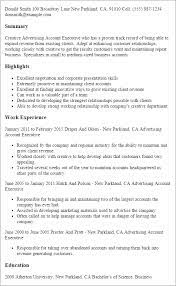 An account executive, or key account executive, works directly with clients to account executives are typically employed in the advertising, it, fashion, marketing or other related industries to learn the client's expectations for a. Advertising Account Executive Resume Template Mpr