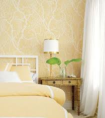 Yellow and gray bedroom with citron headboard contemporary bedroom. Decorating With Yellow Centsational Style Bedroom Wallpaper Yellow Antique White Bedroom Furniture Yellow Bedroom