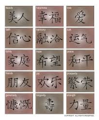 Chinese Characters Japanese Tattoo Symbols Chinese Tattoo Chinese Character Tattoos