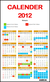 Malaysia public holidays calendar for 2019. School Calendar 2012 For Malaysia Gnowledge