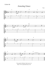 Digital download includes arrangement in notation and guitar tab. Amazing Grace Guitar Sheet Music Amazing Grace Free Guitar Tablature Sheet Music Tablature Guitar Tabs Sheet Music