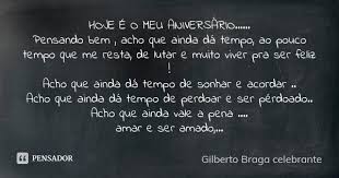 Hoje E O Meu Aniversario Gilberto Braga Celebrante
