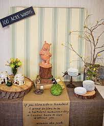 Winnie the pooh is one of the most beloved characters by children and grownups alike. Winnie The Pooh Themed Baby Shower So Beautiful Baby Bear Baby Shower Baby Shower Themes Neutral Winnie The Pooh Birthday