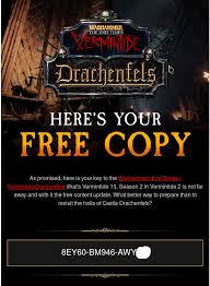 Die ruine der burg drachenfels steht auf dem berg drachenfels im siebengebirge. I Just Received My Free Drachenfels Key From Fatshark Vermintide