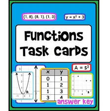 Function Task Cards Identifying Functions In Different Forms Teaching Math Task Cards Basic Algebra