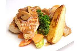 صدور الدجاج مع صلصة الفطر chicken dishes dishes chicken