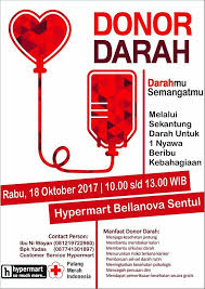 Terdapat dua jenis donor darah, yaitu donor darah pengganti, dan donor darah langsung. Contoh Poster Tentang Donor Darah Sketsa