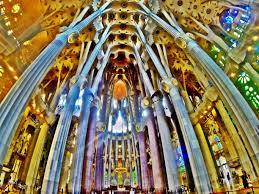 The Beautiful Interior Of Sagrada Familia In Barcelona Travellove Foodlove Foodmusthave Barcelonabest Sagrada Familia La Sagrada Familia Driftwood Wall Art