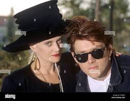 Thompson Twins (l-r): Alannah Currie, Tom Bailey su 24.10.1989 in München