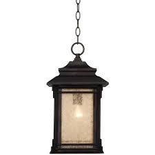 Choose either our classic white glass or warm caramel glass to match your interior. Franklin Iron Works Rustic Outdoor Ceiling Light Hanging Lantern Walnut Bronze 19 1 4 Frosted Glass Damp Rated For Porch Patio Target
