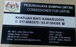 2000, dewan bahasa dan pustaka. Pesuruhjaya Sumpah Cheras Pesuruhjaya Sumpah In Cheras